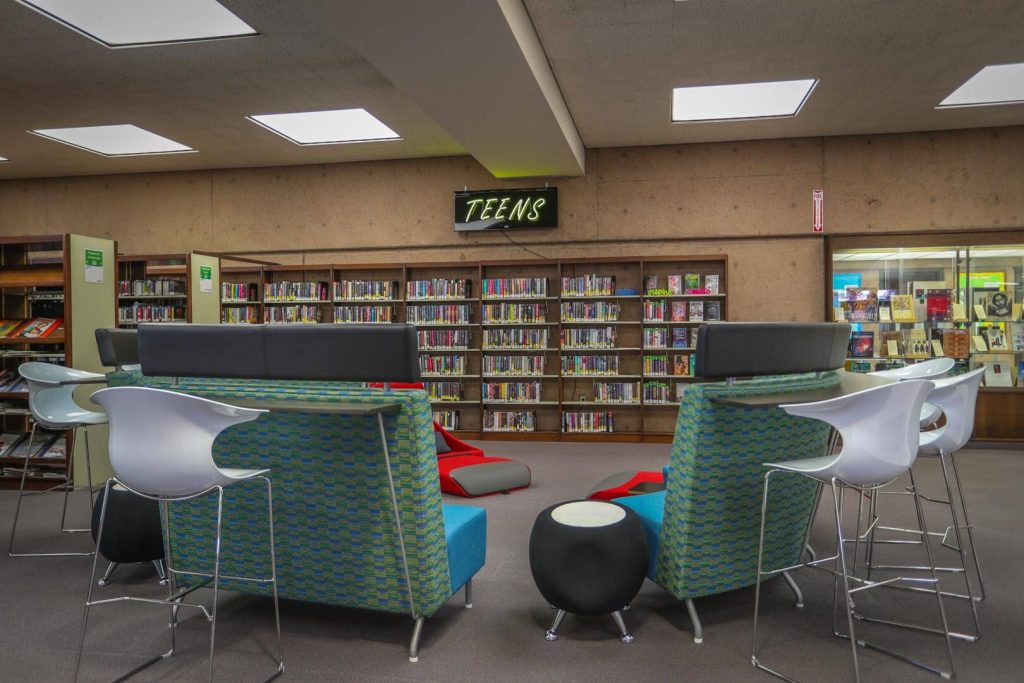 claremont library sitting area