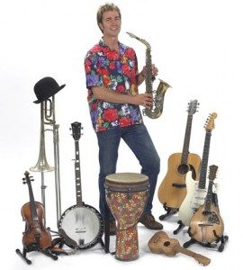 man with plenty of instruments