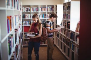 Kids in a library
