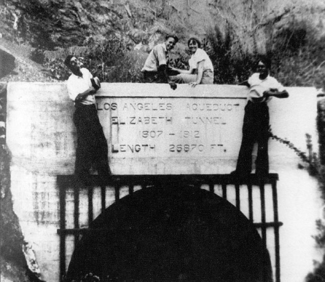 The completed Fairmont Tunnel (aka the 'Elizabeth Tunnel') of the Los Angeles-Owens Valley Aqueduct