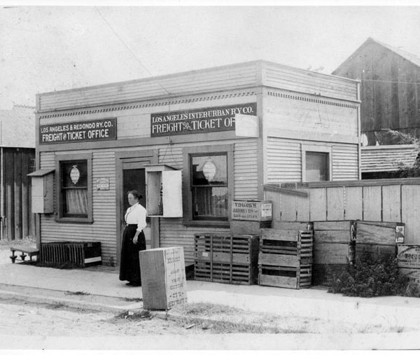 Los Angeles and Redondo Railway Company Freight and Ticket Office in Gardena