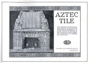 Advertisement for Aztec Tile produced in South Gate