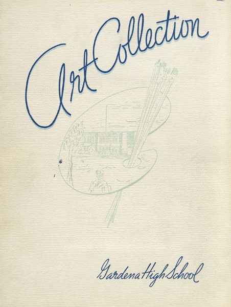 Cover of a commemorative report about Gardena High School art collection