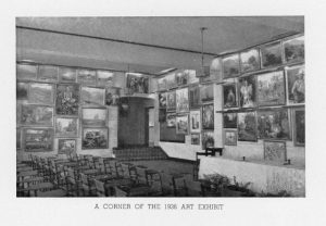 A corner of the 1936 art exhibit
