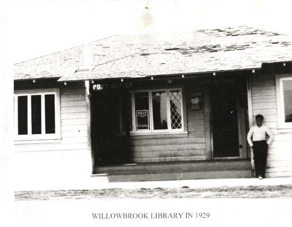 Exterior of the first county library in Willowbrook