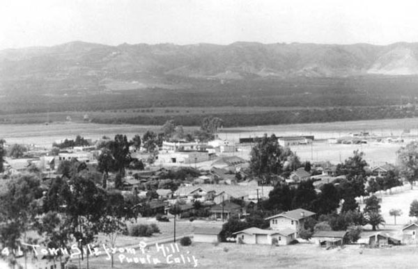 Puente townsite from Puente Hill