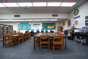 sitting area in Anthony Quinn Library