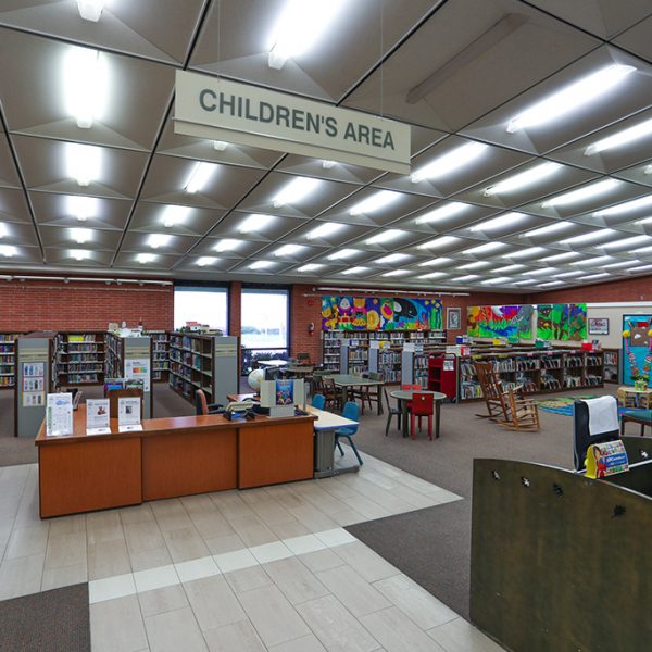 inside of Angelo M Lacoboni Library