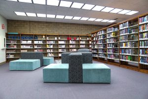 Clifton M Brakenseik Library sitting area