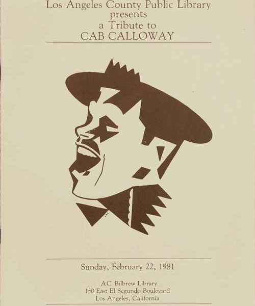 Library program for Black History Month celebration with Cab Calloway