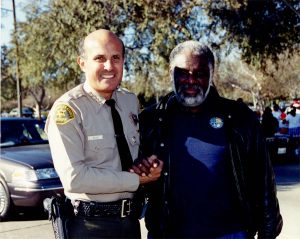 Arthur Jones with officer friend