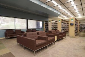 walnut library sitting area