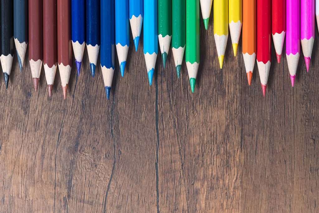 colored pencils