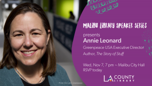Malibu Library speaker Annie Leonard