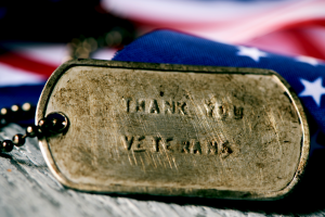 Thank You Veterans dog tag
