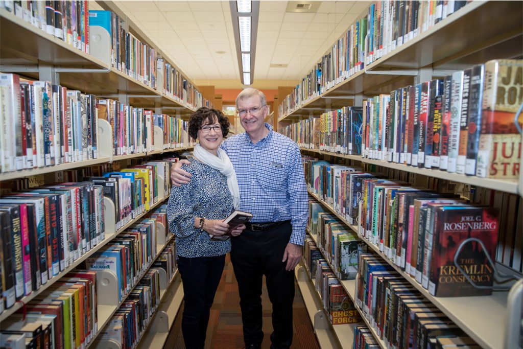 dennis and sharon poteet in east LA library