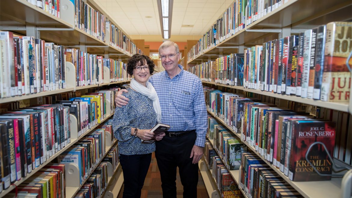 dennis and sharon poteet in east LA library