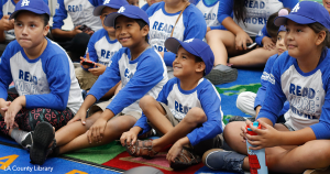 Children at Dodgers Storytime