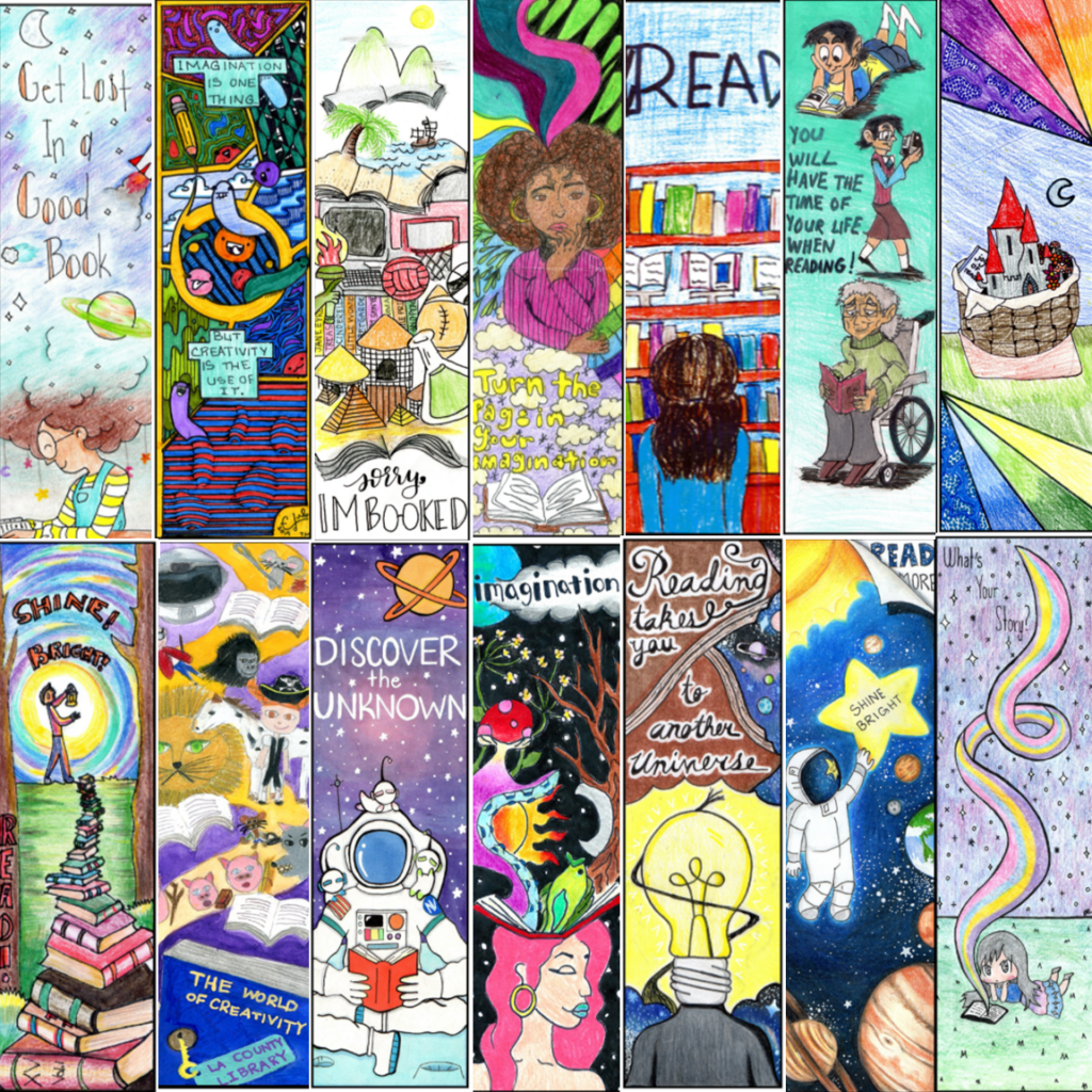 Bookmark winners collage