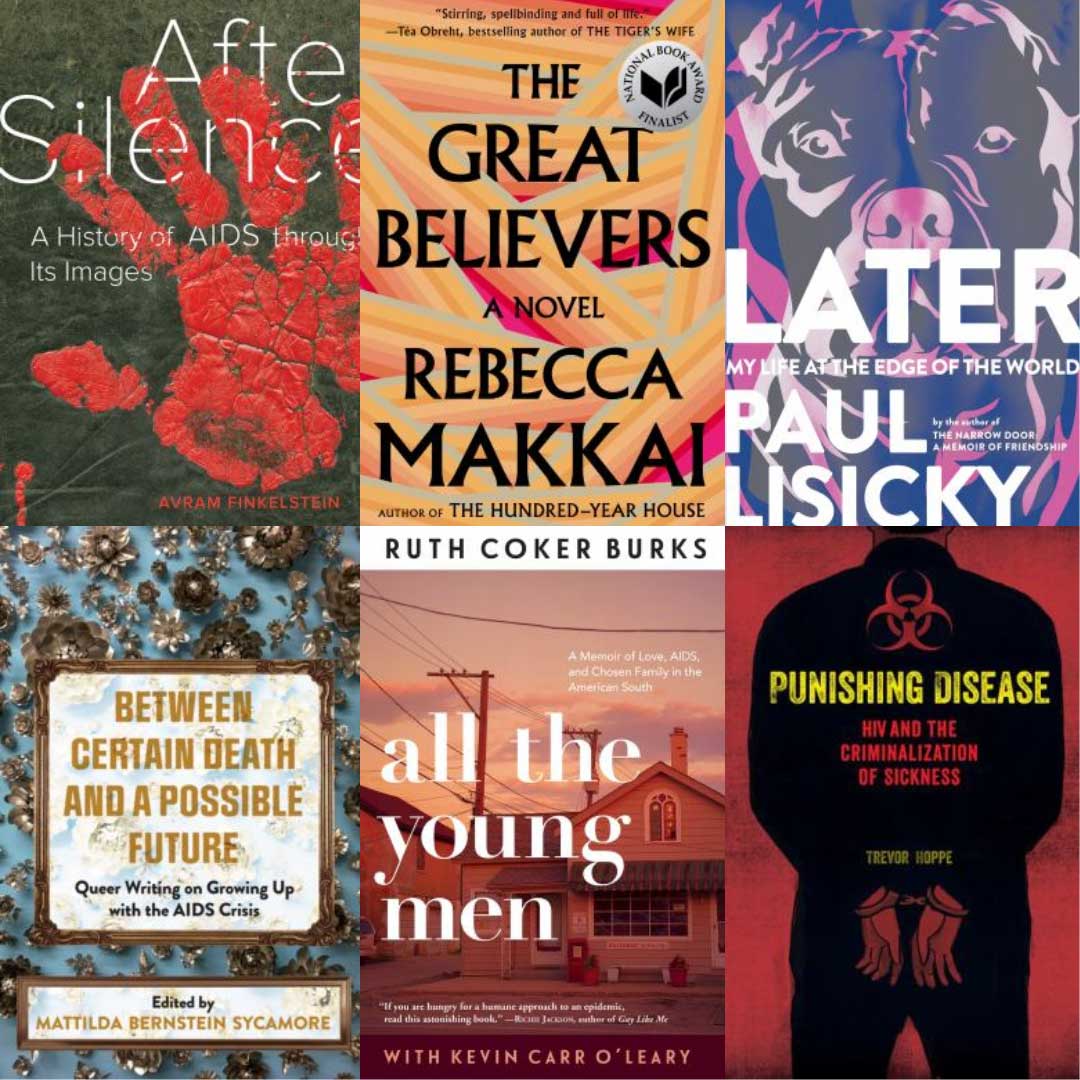 six book covers collage