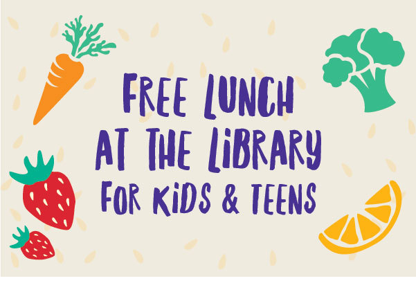Lunch at the library poster