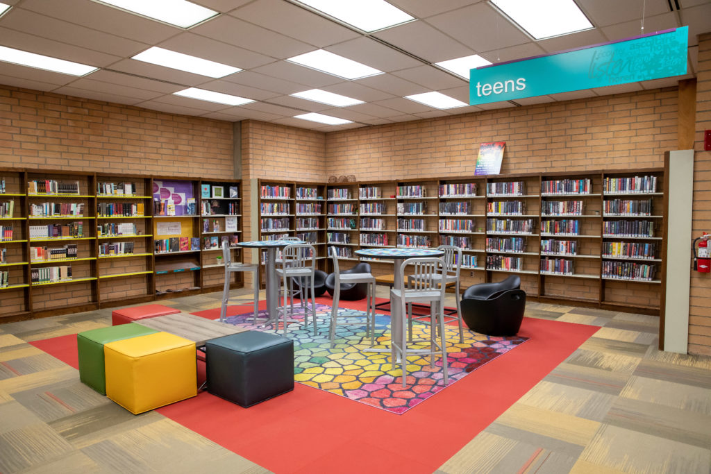 Teen area at the San Dimas Library