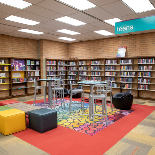 Teen area at the San Dimas Library