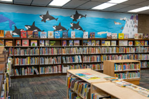 Children's area at Study / Work area at La Cañada Flintridge library