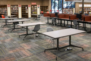 Study / Work area at La Cañada Flintridge library