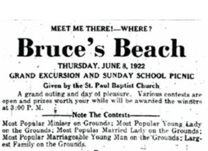 Bruce's Beach Announcement