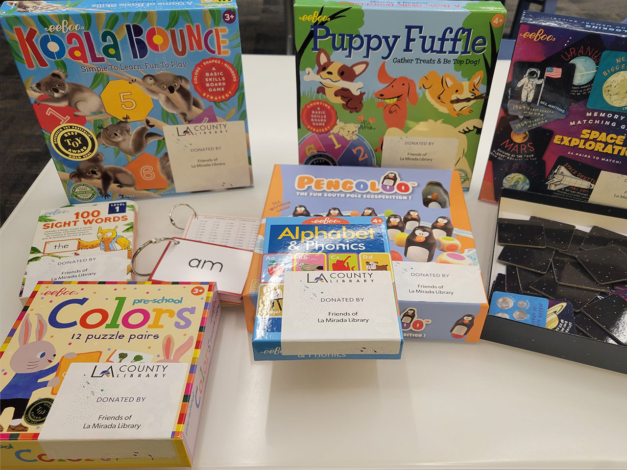 Childrens games at La Mirada Library