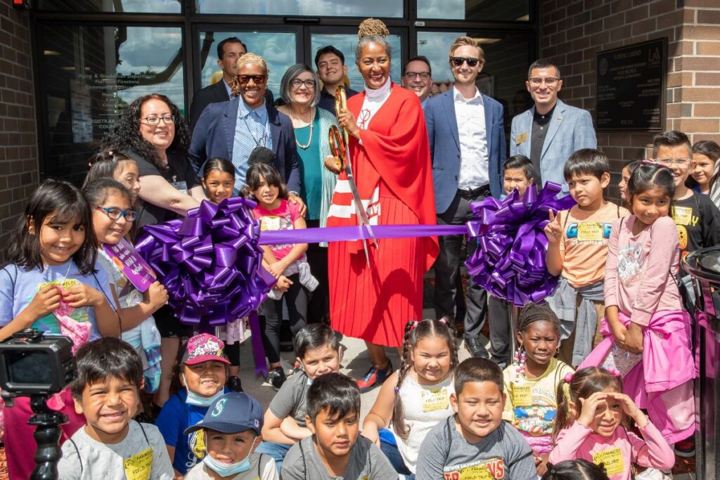 Grand opening of Florence Library, LA County Library