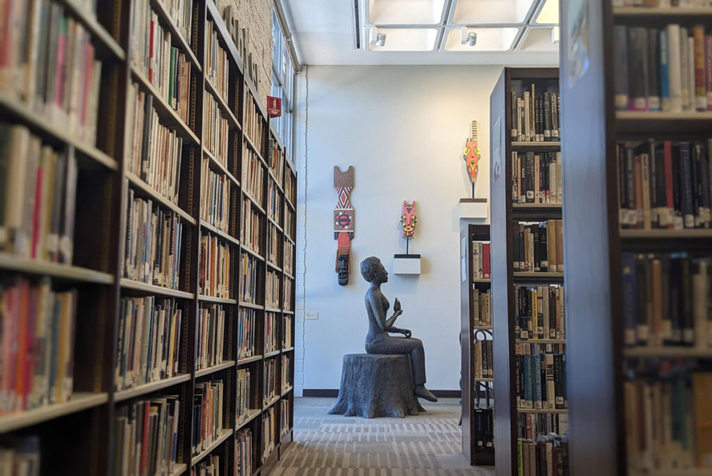 Lorraine Hansberry art exhibit at A.C. Bilbrew Library