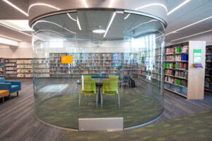 Live Oak Library "Bubble" meeting room