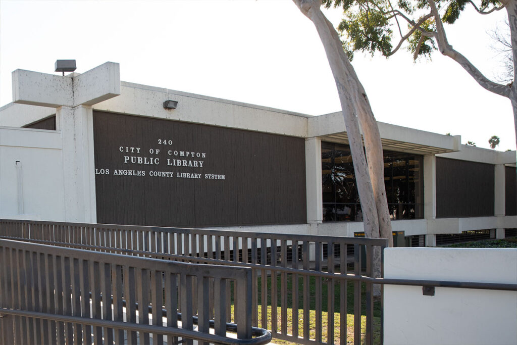 Compton Library front entrance
