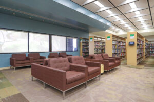 Sitting area at Walnut Library