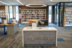 Information Desk at Florence Library