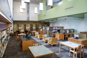 seating area in East Rancho Dominguez library