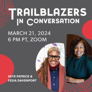 Skye Patrick & Fesia Davenport headshots for Trailblazers in Conversation Zoom. 