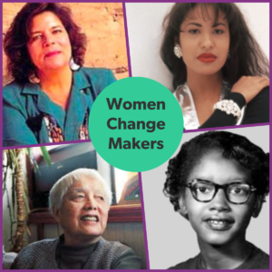 Women change makers. Images of women.
