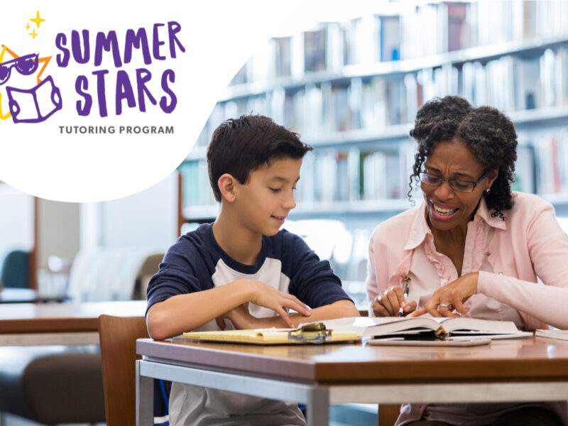 Summer Stars - tutor and student