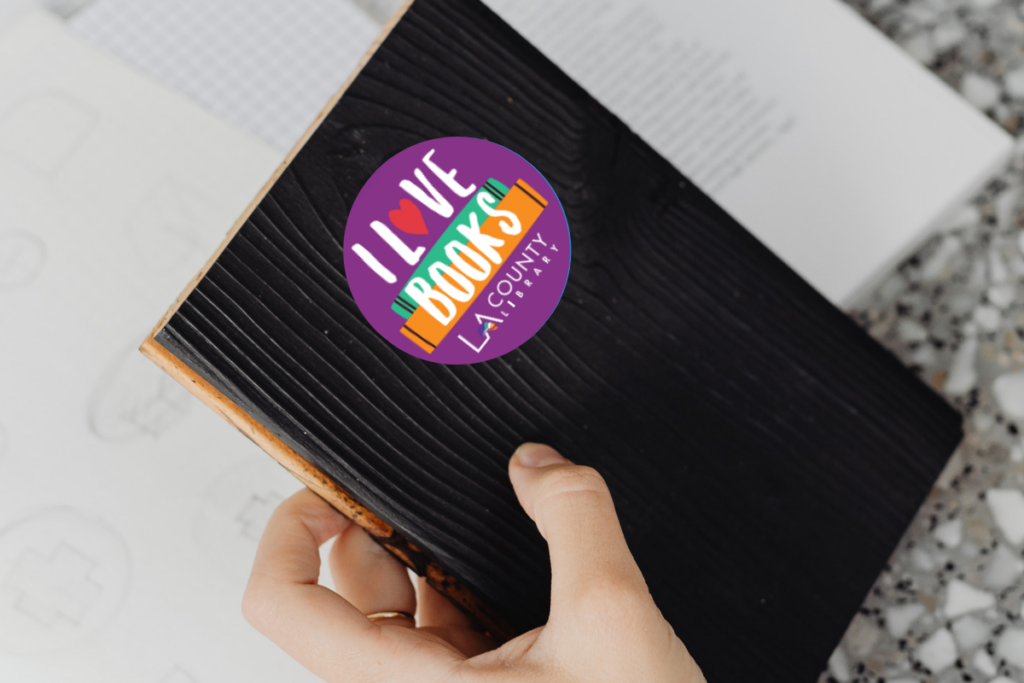 I Love Books sticker for Book Lovers Day