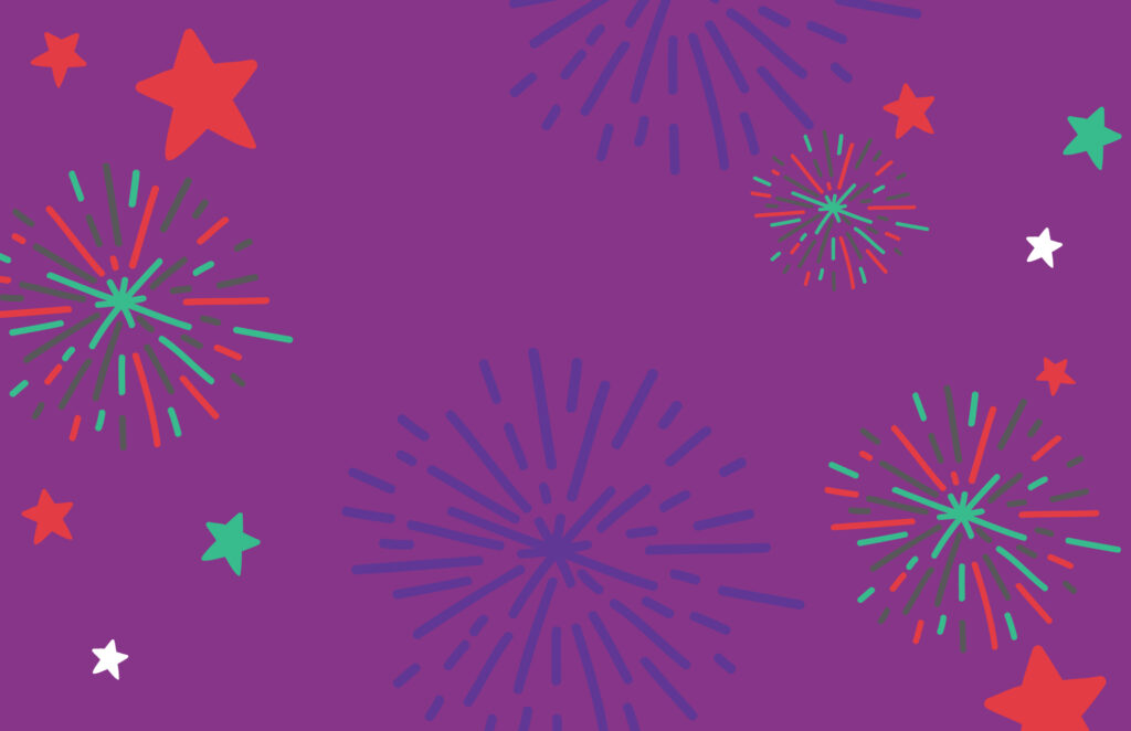 patriotic fireworks background