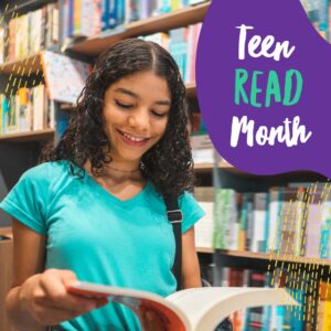 Teen reading for Teen Read Month