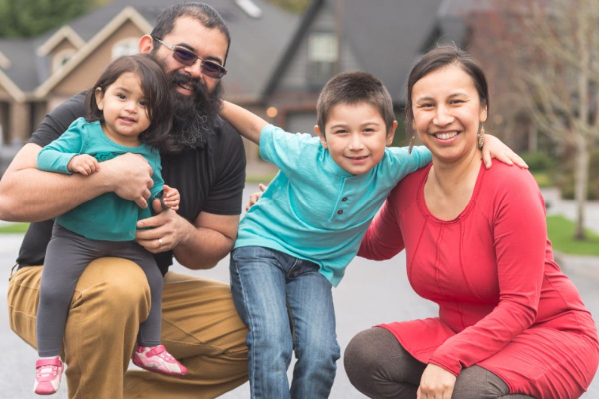 Native American family