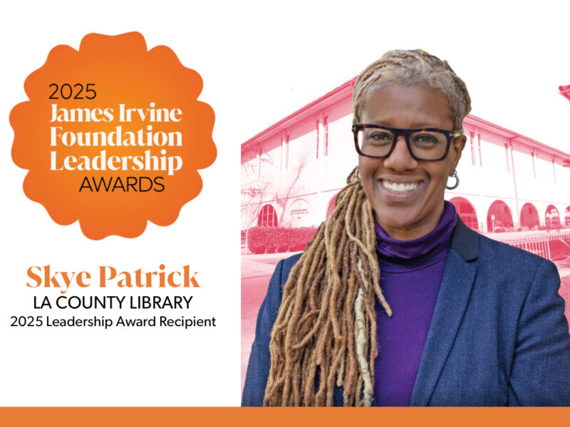 County Librarian & CEO Skye Patrick, winner of James Irvine Leadership Award 2025