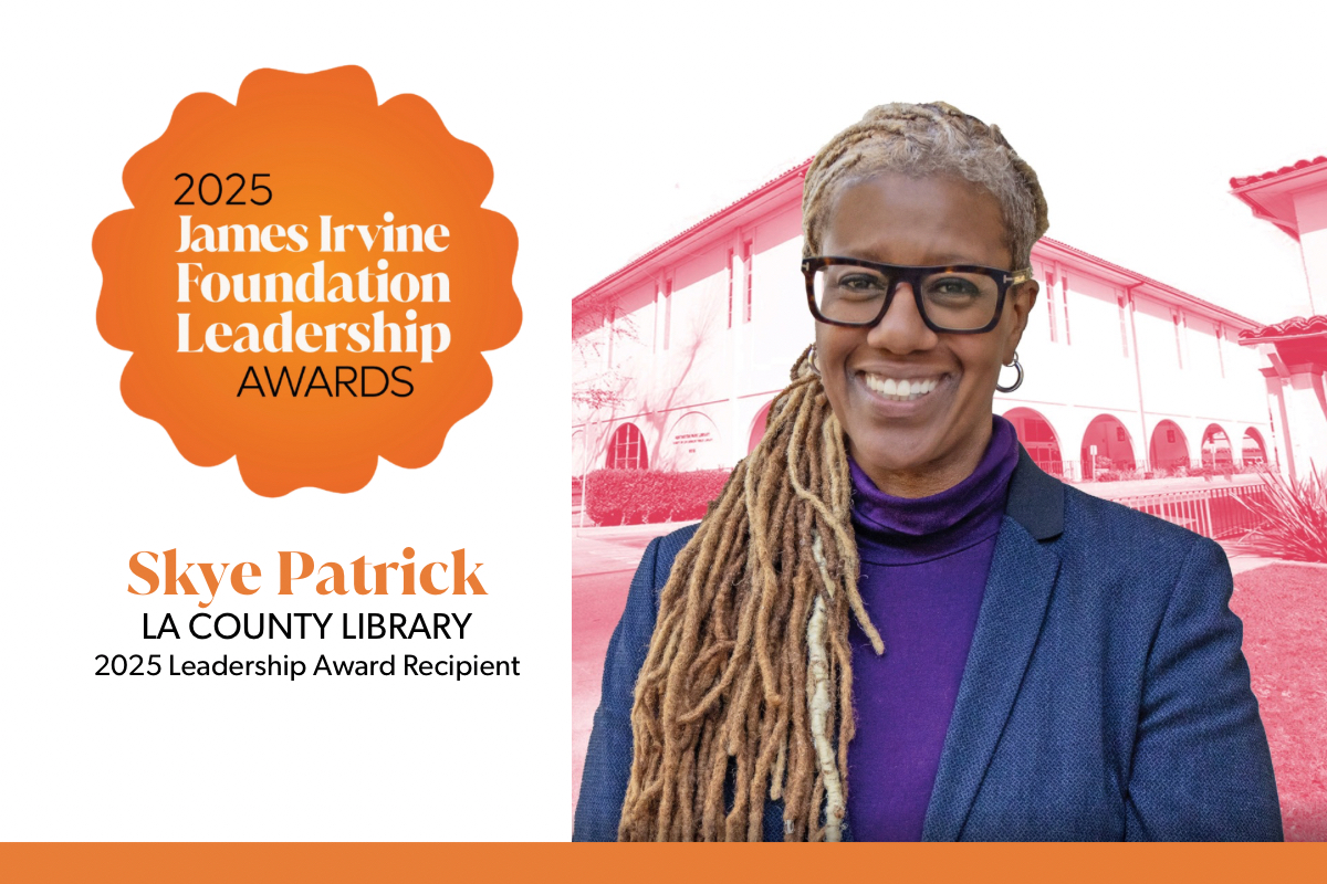 County Librarian & CEO Skye Patrick, winner of James Irvine Leadership Award 2025