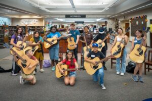 Music Stars Guitar Students at Lancaster Library