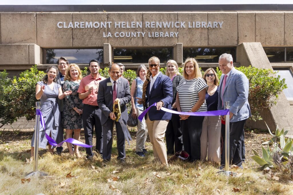 Claremont Library rededication ceremony