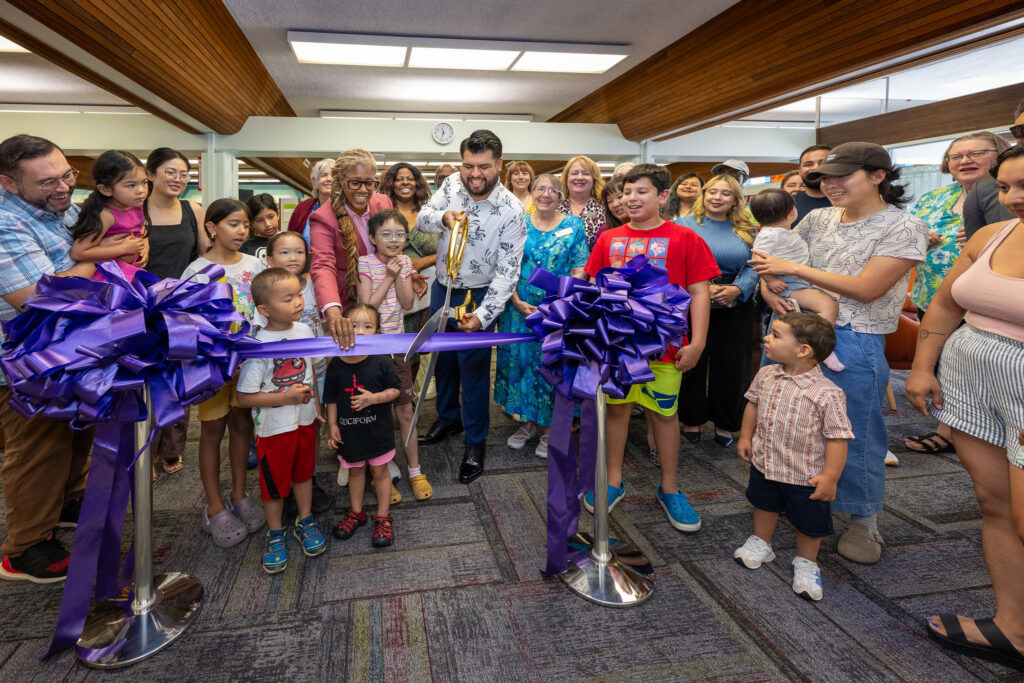 Duarte Library reopening ceremony